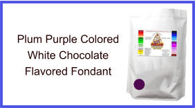 Plum Purple White Chocolate Fondant