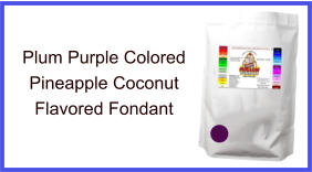 Plum Purple Pineapple Coconut Fondant
