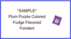 Plum Purple Fudge Fondant Sample