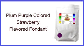 Plum Purple Strawberry Fondant