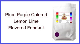 Plum Purple Lemon Lime Fondant