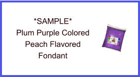 Plum Purple Peach Fondant Sample