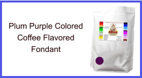 Plum Purple Coffee Fondant
