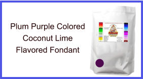 Plum Purple Coconut Lime Fondant