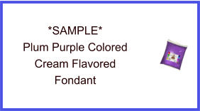 Plum Purple Cream Fondant Sample