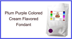Plum Purple Cream Fondant