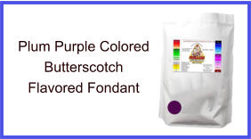 Plum Purple Butterscotch Fondant