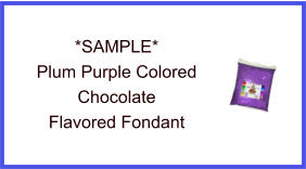 Plum Purple Chocolate Fondant Sample