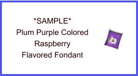 Plum Purple Raspberry Fondant Sample