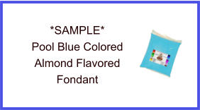 Pool Blue Almond Fondant Sample