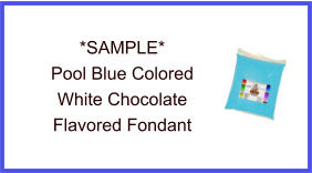 Pool Blue White Chocolate Fondant Sample