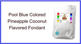 Pool Blue Pineapple Coconut Fondant