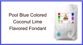 Pool Blue Coconut Lime Fondant