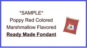 Poppy Red Marshmallow Fondant Sample