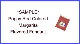 Poppy Red Margarita Fondant Sample