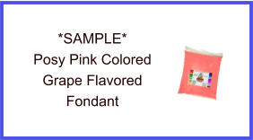 Posy Pink Grape Fondant Sample