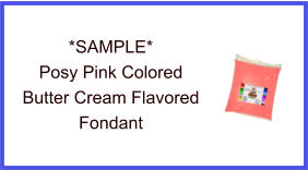 Posy Pink Butter Cream Fondant Sample