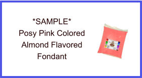 Posy Pink Almond Fondant Sample