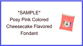 Posy Pink Cheesecake Fondant Sample
