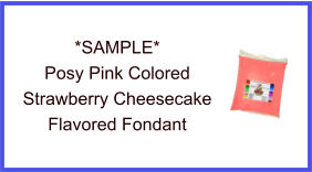 Posy Pink Strawberry Cheesecake Fondant Sample