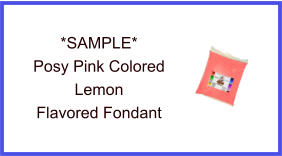 Posy Pink Lemon Fondant Sample