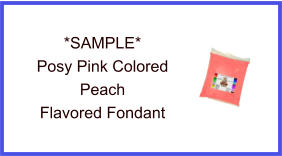 Posy Pink Peach Fondant Sample