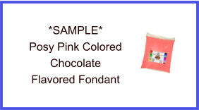 Posy Pink Chocolate Fondant Sample