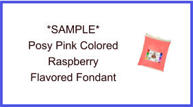 Posy Pink Raspberry Fondant Sample