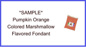 Pumpkin Orange Marshmallow Fondant Sample