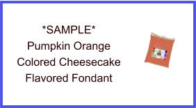 Pumpkin Orange Cheesecake Fondant Sample