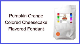 Pumpkin Orange Cheesecake Fondant