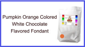 Pumpkin Orange White Chocolate Fondant