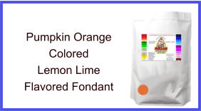 Pumpkin Orange Lemon Lime Fondant