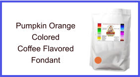 Pumpkin Orange Coffee Fondant