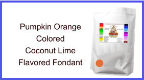 Pumpkin Orange Coconut Lime Fondant