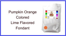 Pumpkin Orange Lime Fondant