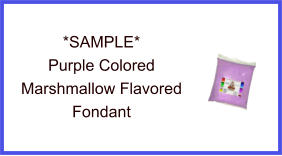 Purple Marshmallow Fondant Sample