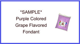 Purple Grape Fondant Sample