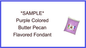 Purple Butter Pecan Fondant Sample