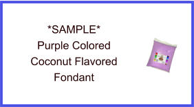 Purple Coconut Fondant Sample