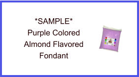 Purple Almond Fondant Sample
