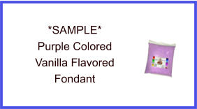 Purple Vanilla Fondant Sample