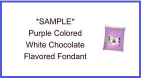 Purple White Chocolate Fondant Sample
