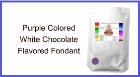 Purple White Chocolate Fondant