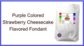 Purple Strawberry Cheesecake Fondant