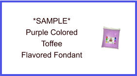 Purple Toffee Fondant Sample