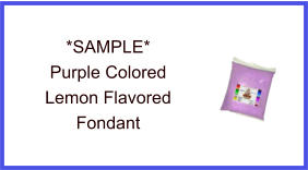 Purple Lemon Fondant Sample