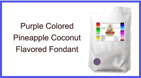 Purple Pineapple Coconut Fondant