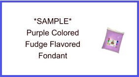 Purple Fudge Fondant Sample