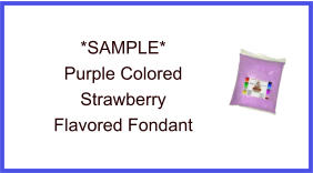 Purple Strawberry Fondant Sample